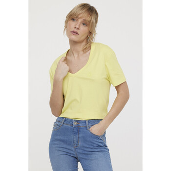 Vêtements Femme T-shirts & Polos Lee Cooper T-shirt AMILA Lemon Jaune