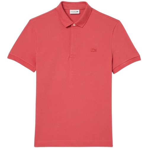 Vêtements Homme Lacoste Pastelowozielona dopasowana koszulka polo z piki Lacoste Polo homme  Ref 52090 ZV9 Rouge Sierra Rouge
