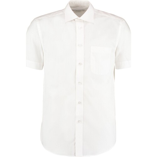 Vêtements Homme Chemises manches courtes Kustom Kit Business Blanc