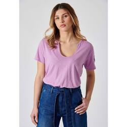Vêtements short-sleeved T-shirts manches courtes Kaporal FIONA Violet