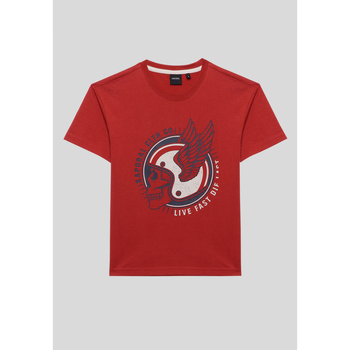 Vêtements Garçon T-shirts neck manches courtes Kaporal ODEON Rouge