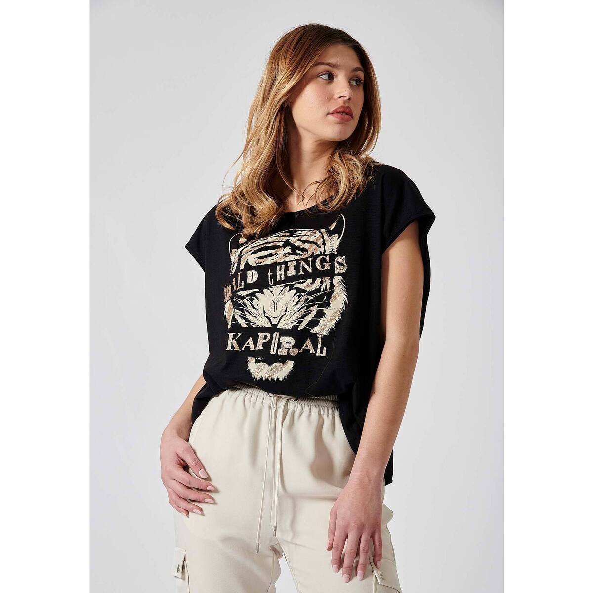 Vêtements Femme Paco Rabanne logo-print cotton T-shirt Nero FEROL Noir