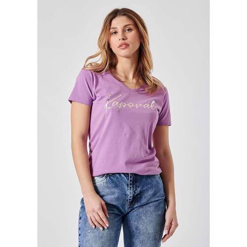 Vêtements Femme T-shirts manches courtes Kaporal FRAN Violet