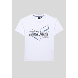 Vêtements Garçon T-shirts manches courtes Kaporal OANEL Blanc