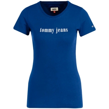 Vêtements Femme T-shirts manches courtes Tommy Jeans Slim Essential Bleu
