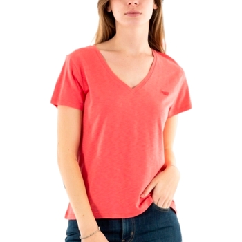 Vêtements Femme T-shirts graphic manches courtes Superdry Classic V Rose