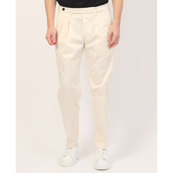 pantalon michael coal  - pantalon large avec abdominoplastie boutonnée 