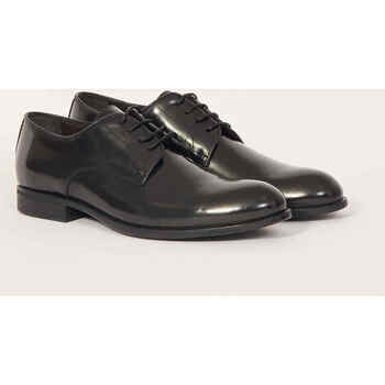 Exton Chaussures Derby  modèle à lacets abrasifs noirs Noir