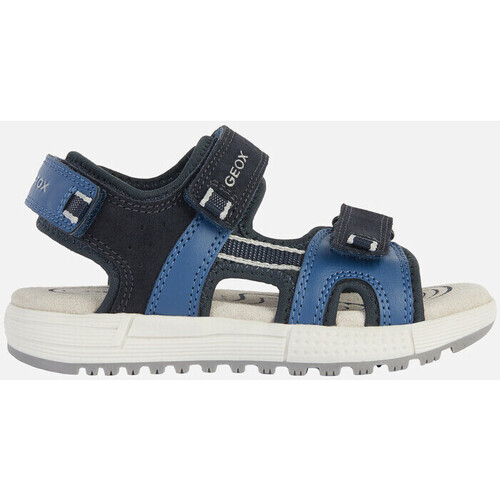 Chaussures Garçon Sandales et Nu-pieds Geox J SANDAL ALBEN BOY bleu marine/bleu foncé