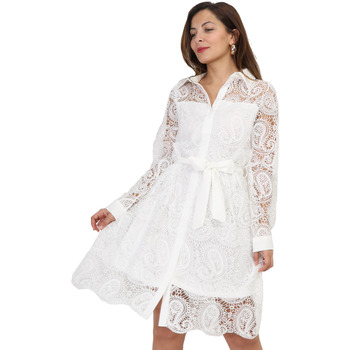 Vêtements Femme Robes La Modeuse 69822_P162443 Blanc