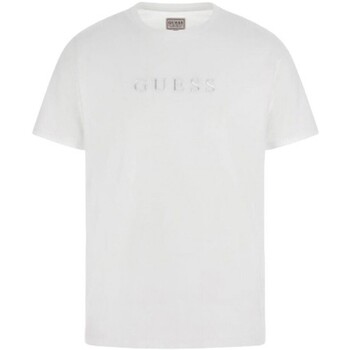 Vêtements Homme T-shirts manches courtes Guess M2BP47 K7HD0 Blanc