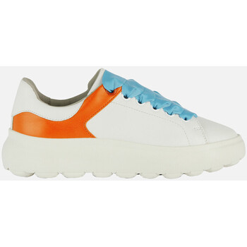Chaussures Femme Baskets mode Geox D SPHERICA EC4.1 blanc/orange