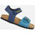 Chaussures Garçon Sandales et Nu-pieds Geox B SANDAL CHALKI BOY bleu pétrole/bleu marine