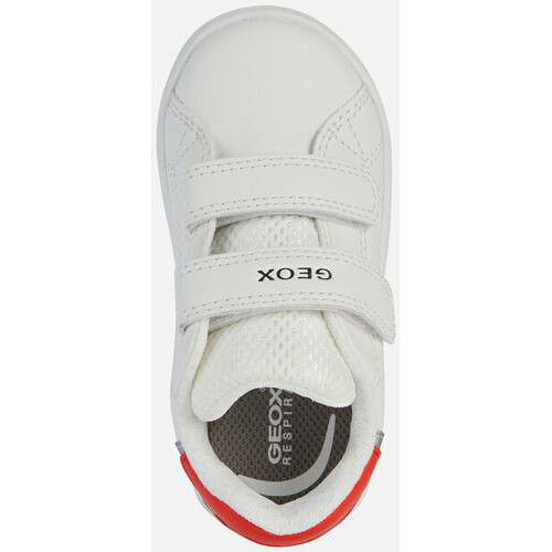 Chaussures Garçon Baskets mode Geox B ECLYPER BOY blanc/rouge