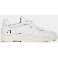 Chaussures Homme Baskets mode Date M997-CR-CA-WH - COURT CALF-WHITE Blanc