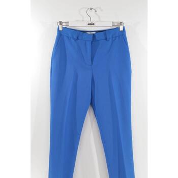 Victoria Beckham Pantalon droit en laine Bleu