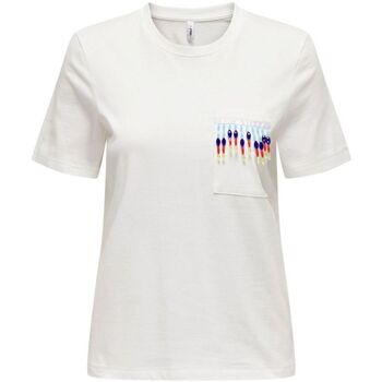 Vêtements Femme T-shirts & Polos Only 15315348 TRIBE-CLOUD DANCER Beige