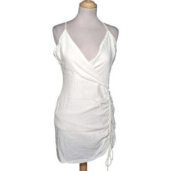 robe courte bershka  robe courte  36 - t1 - s blanc 