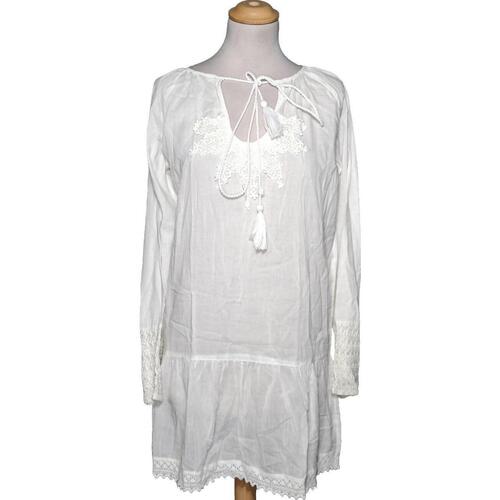 Vêtements Femme Mocassins & Chaussures bateau Atmosphere blouse  36 - T1 - S Blanc Blanc