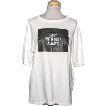 Vêtements Femme T-shirts & Polos Achetez vos article de mode PULL&BEAR jusquà 80% moins chères sur JmksportShops Newlife 36 - T1 - S Blanc
