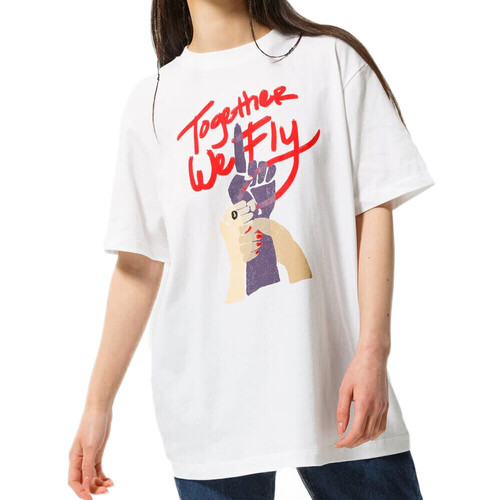 Vêtements Femme T-shirts manches courtes Nike Oreo DR2595-100 Blanc