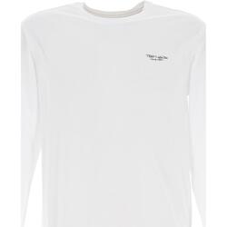 Vêtements Homme T-shirts manches longues Teddy Smith The-tee ml Blanc
