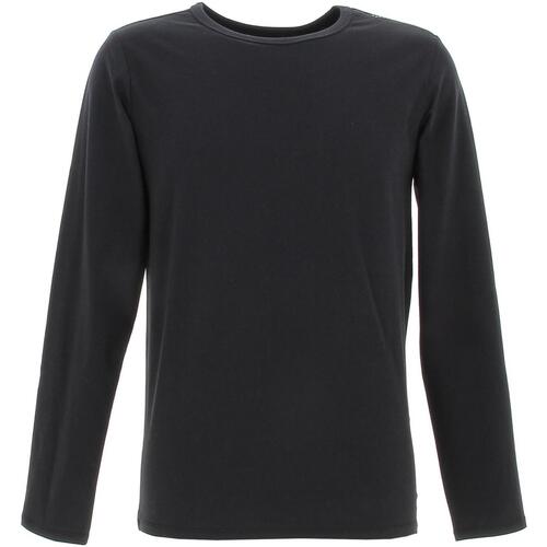 Vêtements Homme T-shirts Herno manches longues Teddy Smith Tucker 2 ml Noir