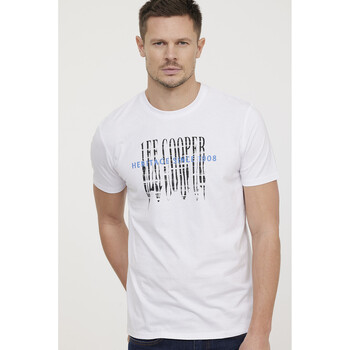 Vêtements Homme slit-cuff puffer jacket Lee Cooper T-shirt AVALO Blanc Blanc