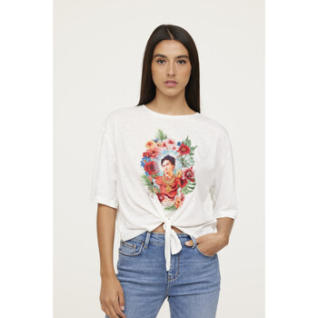 Vêtements Femme T-shirts & Polos Lee Cooper T-shirt coton ANOZA Ivory Beige