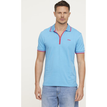 Vêtements Homme T-shirts & Polos Lee Cooper Polo BIRO Azur Bleu