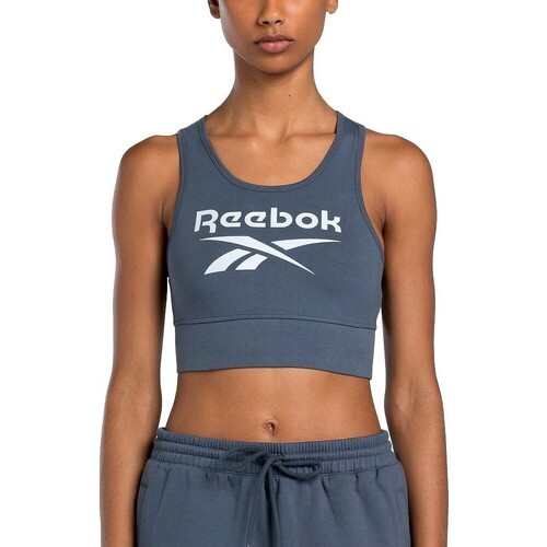 Vêtements Femme Reebok Reebok Identity Camo Big Logo Crew Sweatshirt Mens Reebok Sport TOP DEPORTIVO MUJER  100076022 Bleu