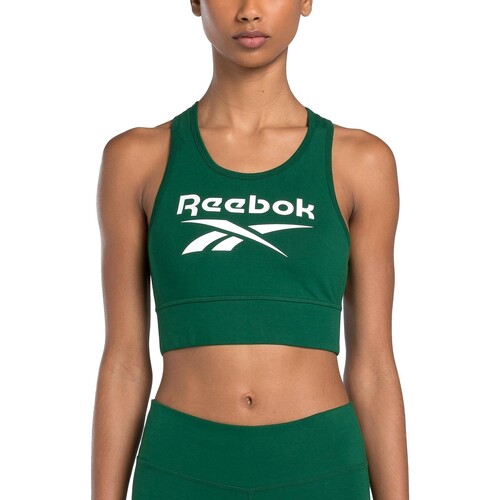 Vêtements Femme Reebok Reebok Identity Camo Big Logo Crew Sweatshirt Mens Reebok Sport TOP DEPORTIVO MUJER  100076020 Vert