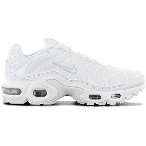 Chaussures Enfant Baskets mode water Nike BASKETS  AIR MAX PLUS GS BLANCHES Blanc