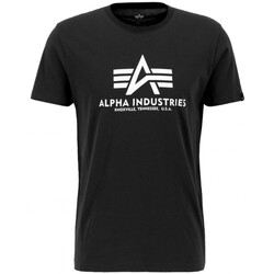 Vêtements Homme Mocassins & Chaussures bateau Alpha T-shirt basique noir Noir