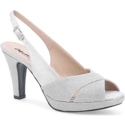 Chaussures Femme Sandales et Nu-pieds Melluso J585W-234480 Argenté