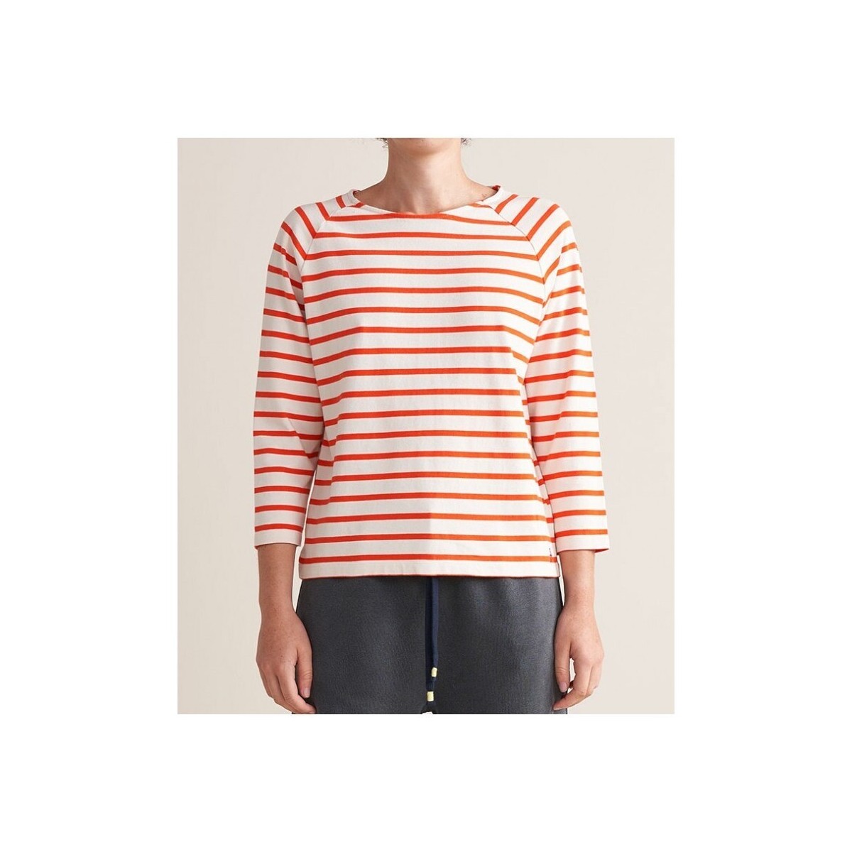 Vêtements Femme T-shirts manches courtes Bellerose Maow Tee Stripes Multicolore