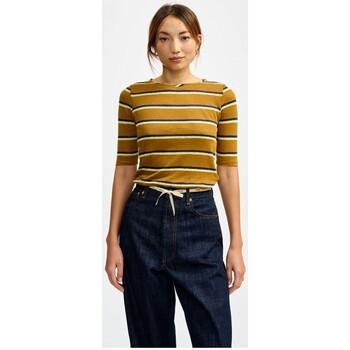 Vêtements Femme T-shirts manches courtes Bellerose Seas Tee Camel Stripes Multicolore