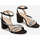 Chaussures Femme Sandales et Nu-pieds Vera Collection Sandales Noires à Talon carré et lanières strass Noir
