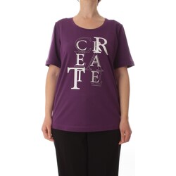 Vêtements Femme T-shirts manches courtes Persona By Marina Rinaldi 24139710716 Violet