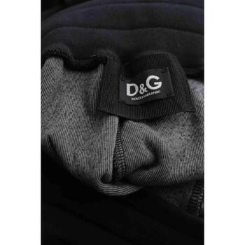 D&G Pantalon de sport en coton Noir