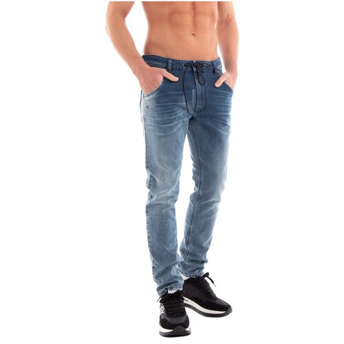 Vêtements Homme Mid-Length Jeans droit Diesel KROOLEY-Y-NE Bleu