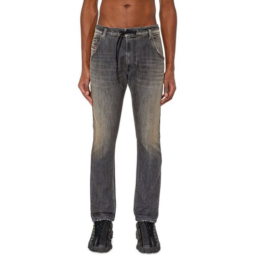 Vêtements Homme Mid-Length Jeans droit Diesel KROOLEY-Y-T Noir