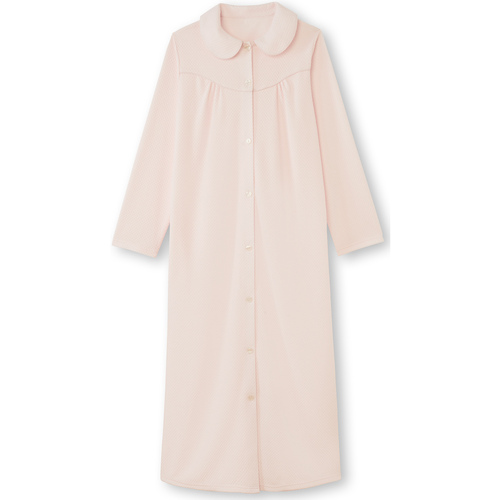Vêtements Femme Pyjamas / Chemises de nuit Daxon by  - Robe de chambre maille gaufrée Rose