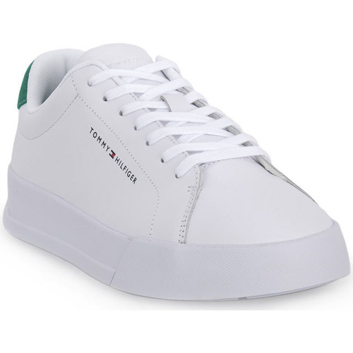 Chaussures Homme Baskets mode Tommy Hilfiger OK4 COURT LEATHER Blanc