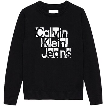 Vêtements Garçon Pulls Calvin Klein Jeans IB0IB02021 Noir