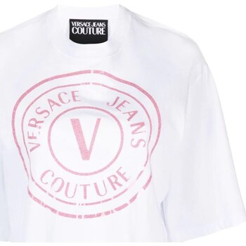 Vêtements Femme Polos manches longues Versace Jeans Couture 76HAHG05-CJ00G Blanc