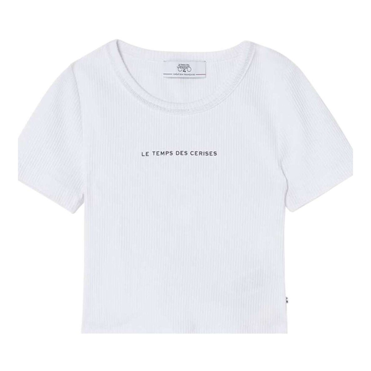 Vêtements Fille T-shirts manches courtes Le Temps des Cerises 148150VTPE24 Blanc