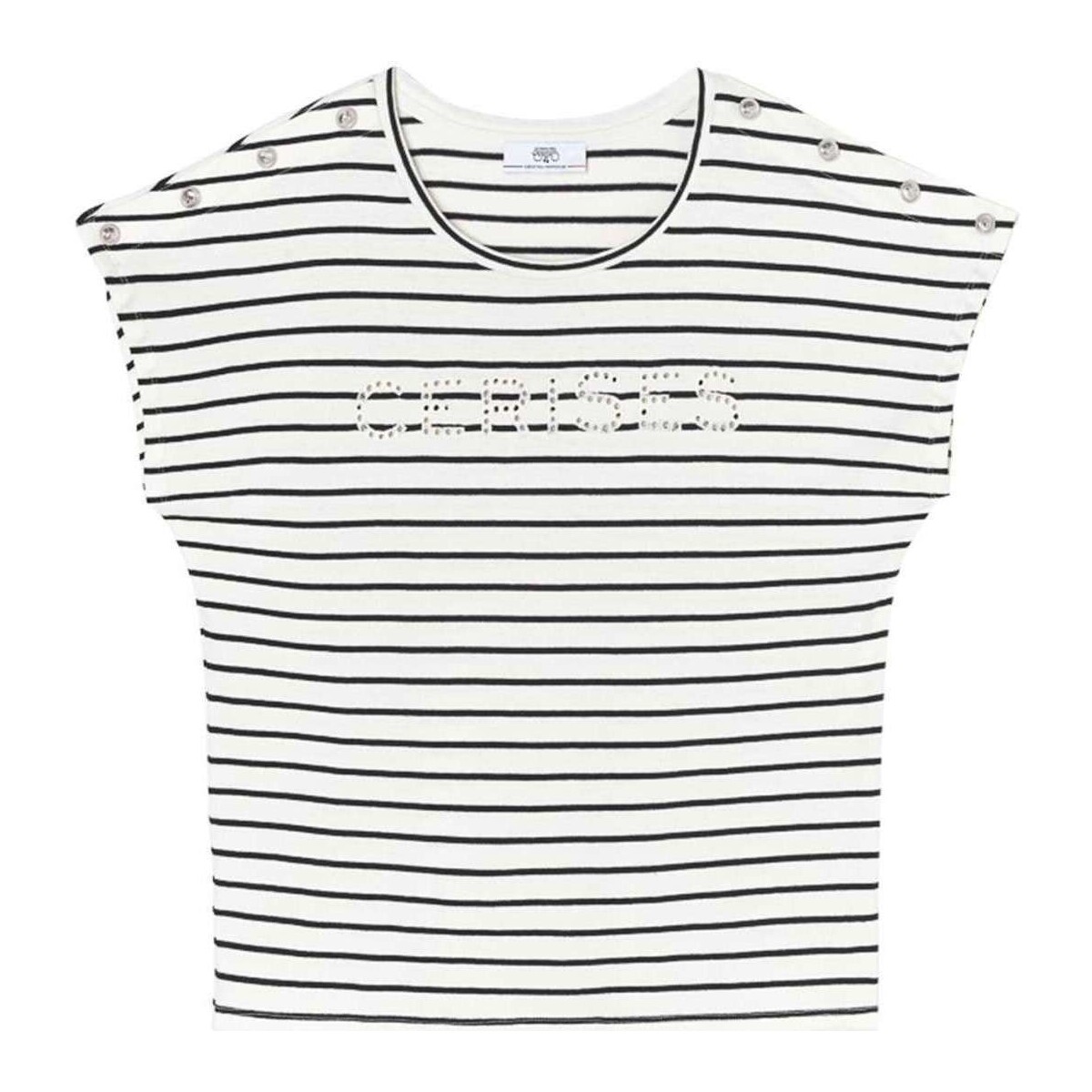 Vêtements Femme T-shirts manches courtes Le Temps des Cerises 162661VTPE24 Beige