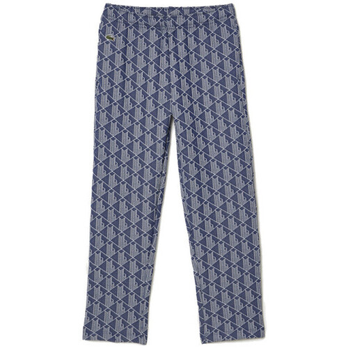 Vêtements Enfant Pantalons sparkling Lacoste PANTALON DE SURVÊTEMENT AVEC MOTIFS MONOGRAMMES  BLEU Bleu