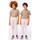 Vêtements Enfant Pantalons Lacoste PANTALON DE SURVÊTEMENT COLOR BLOCK ROSE CLAIR  ENFAN Rose
